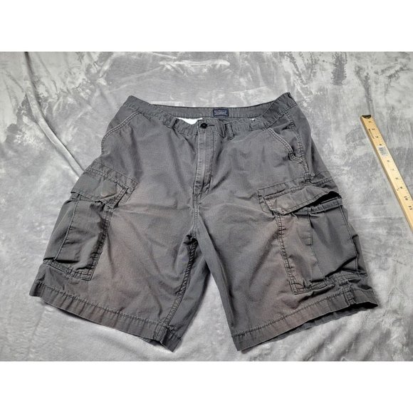 Levi Strauss Men's Ripstop Cargo Shorts Size 38 Gray, Pockets, Outdoor - Picture 1 of 7